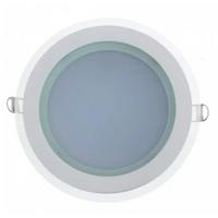 Врізний точковий світлодіодний світильник LED TECHNOLOGY 18W 220V круг 4000К нейтральний Glass Rim